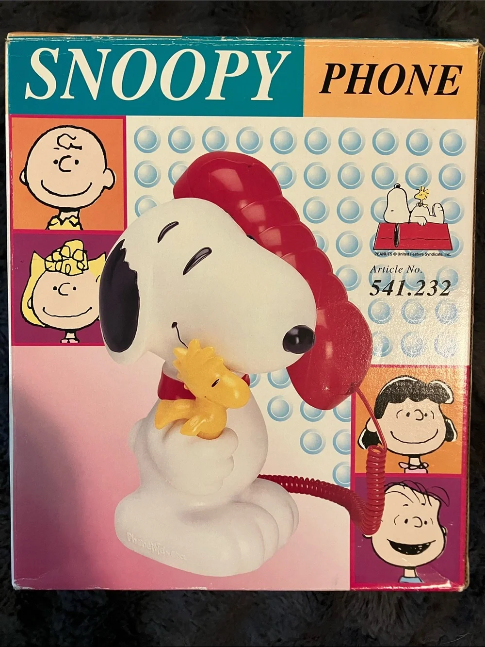 Working Snoopy Novelty Phone and Bank with Woodstock